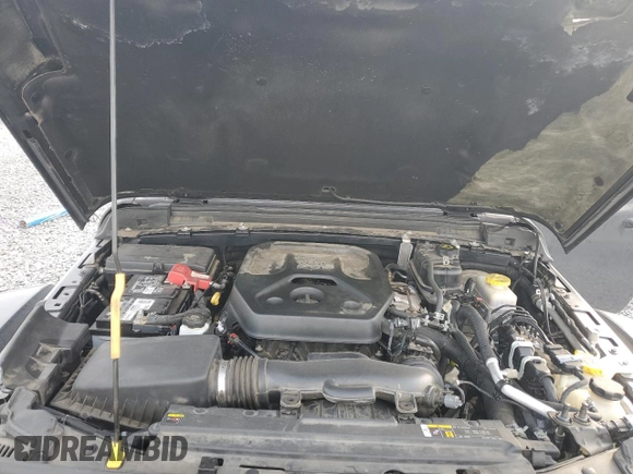2020 Jeep Wrangler Unlimited Rubicon with VIN 1C4HJXFN3LW342670, listed as a Copart auction lot 46585355 with 19,569 mi miles and Salvage title. Bid and sale history available at DreamBid. Image 12.