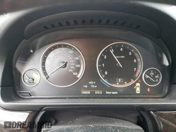 2016 BMW 5 Series 535i xDrive with VIN WBA5B3C5XGG252703, listed as a Copart auction lot 57754425 with 159,036 mi miles and Salvage title. Bid and sale history available at DreamBid. Image 9.