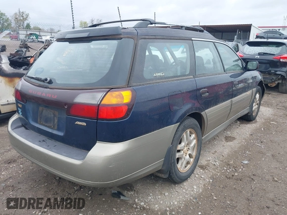 2000 Subaru Legacy Outback with VIN 4S3BH6650Y6643500, listed as a IAAI auction lot 41834279 with 221,763 mi miles and . Bid and sale history available at DreamBid. Image 4.