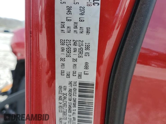 2018 Jeep Compass Sport with VIN 3C4NJCAB2JT368172, listed as a Copart auction lot 51262865 with 85,921 mi miles and Clean title. Bid and sale history available at DreamBid. Image 13.