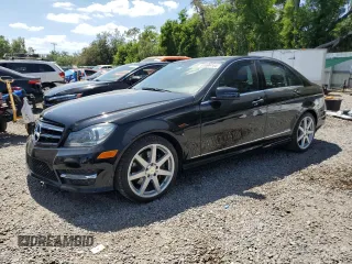 2014 Mercedes-Benz C 350 Sport with VIN WDDGF5HBXEA905028, listed as a Copart auction lot 51696165 with 111,620 mi miles and Salvage Title. Bid and sale history available at DreamBid. Image 1.