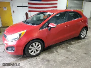 2014 Kia Rio SX with VIN KNADN5A38E6406165, listed as a Copart auction lot 53426755 with 94,374 mi miles and Clean Title. Bid and sale history available at carsss.com. Image 1.