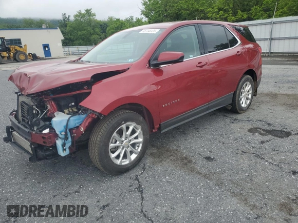 2018 Chevrolet Equinox LT z VIN 2GNAXSEV0J6243503, wystawiony jako Copart lot #58794125 z przebiegiem 43 562 mil mil oraz Szkoda całkowita • Salvage title. Historia ofert i sprzedaży dostępna na DreamBid. Obrazek 1.