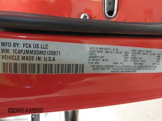 2021 Jeep Cherokee Latitude Lux с VIN 1C4PJMMX5MD120871, выставлен на аукционе IAAI как лот 42427822 с пробегом 65 379 миль миль и . История ставок и продаж доступна на DreamBid. Изображение 9.