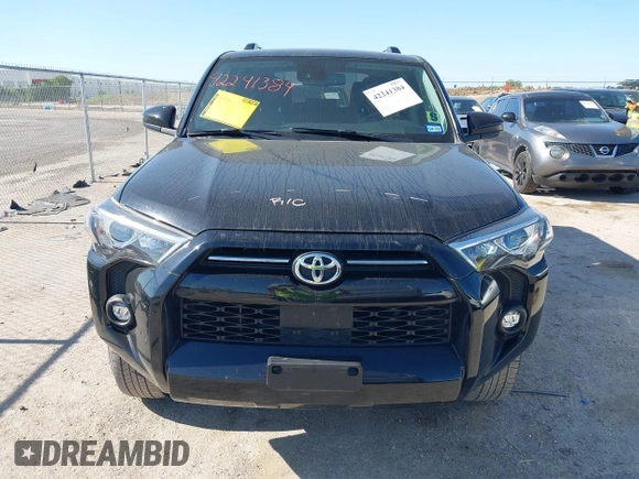 2021 Toyota 4Runner SR5 with VIN JTEEU5JR7M5242390, listed as a IAAI auction lot 42241384 with 43,695 mi miles and . Bid and sale history available at DreamBid. Image 12.