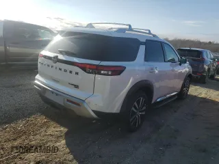 2024 Nissan Pathfinder Platinum z VIN 5N1DR3DK2RC270990, wystawiony jako Copart lot #42696615 z przebiegiem 5 662 mil mil oraz Szkoda całkowita • Salvage title. Historia ofert i sprzedaży dostępna na DreamBid. Obrazek 3.