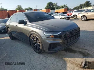 2021 Audi SQ8 Premium Plus with VIN WA1AWBF18MD034582, listed as a Copart auction lot 65958394 with 23,737 mi miles and Salvage Title. Bid and sale history available at DreamBid. Image 4.