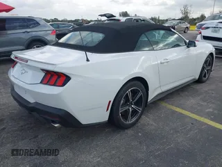 2025 Ford Mustang EcoBoost with VIN 1FAGP8UH2S5105708, listed as a IAAI auction lot 41907655 with 342 mi miles. Bid and sale history available at carsss.com. Image 4.