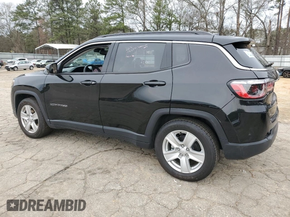 2022 Jeep Compass Altitude with VIN 3C4NJCBB4NT218584, listed as a Copart auction lot 46236294 with 25,805 mi miles and Salvage title. Bid and sale history available at DreamBid. Image 2.