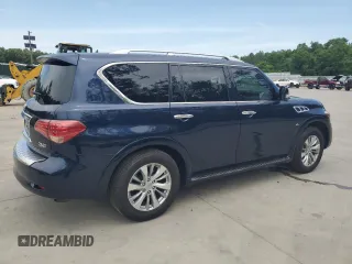 2016 Infiniti QX80 with VIN JN8AZ2NF9G9610685, listed as a Copart auction lot 57154685 with 94,176 mi miles and Salvage title. Bid and sale history available at DreamBid. Image 3.