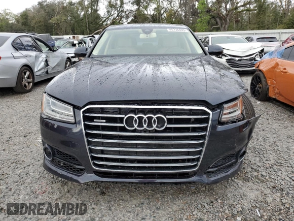 2018 Audi A8 with VIN WAU44AFDXJN000255, listed as a Copart auction lot 45706405 with 60,065 mi miles and Salvage title. Bid and sale history available at DreamBid. Image 5.