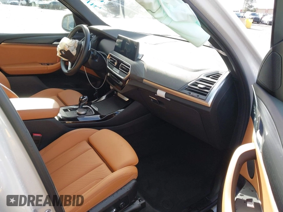 2024 BMW X3 sDrive30i with VIN 5UX43DP00R9W45986, listed as a IAAI auction lot 41725475 with 5,054 mi miles and . Bid and sale history available at DreamBid. Image 5.