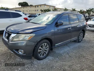 2014 Nissan Pathfinder SL with VIN 5N1AR2MNXEC665078, listed as a Copart auction lot 77375534 with 142,691 mi miles and Clean Title. Bid and sale history available at DreamBid. Image 1.