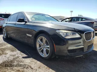 2015 BMW 7 Series 750Li with VIN WBAYE8C54FD780710, listed as a Copart auction lot 50499865 with 101,539 mi miles and Clean Title. Bid and sale history available at carsss.com. Image 4.