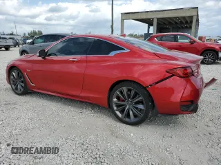 2018 Infiniti Q60 Red Sport 400 z VIN JN1FV7EL4JM630771, wystawiony jako Copart lot #47432165 z przebiegiem 50 815 mil mil oraz Nie do naprawy • Non repairable. Historia ofert i sprzedaży dostępna na DreamBid. Obrazek 2.