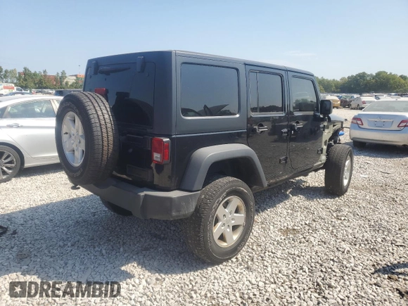 2018 Jeep Wrangler JK Unlimited Sport S with VIN 1C4BJWDG4JL810926, listed as a Copart auction lot 72987394 with 72,213 mi miles and Salvage Title. Bid and sale history available at carsss.com. Image 3.