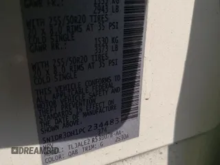 2023 Nissan Pathfinder Platinum z VIN 5N1DR3DH1PC234483, wystawiony jako Copart lot #43508515 z przebiegiem 33 399 mil mil oraz Szkoda całkowita • Salvage title. Historia ofert i sprzedaży dostępna na DreamBid. Obrazek 16.