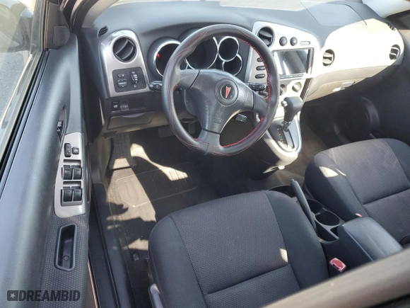 2005 Pontiac Vibe with VIN 5Y2SL63825Z476581, listed as a Copart auction lot 52519825 with 128,550 mi miles and Salvage Title. Bid and sale history available at carsss.com. Image 8.