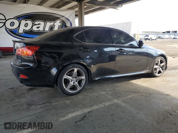 2007 Lexus IS 350 with VIN JTHBE262372012011, listed as a Copart auction lot 63814275 with 133,177 mi miles and Salvage title. Bid and sale history available at DreamBid. Image 3.