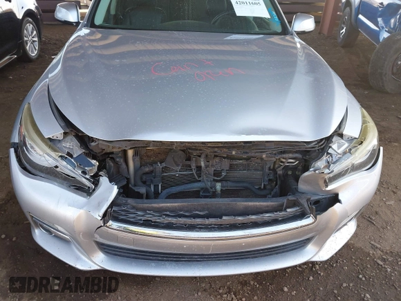 2017 Infiniti Q50 3.0t Premium with VIN JN1EV7AP4HM739763, listed as a IAAI auction lot 42011605 with 90,608 mi miles. Bid and sale history available at carsss.com. Image 6.
