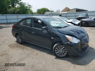 2019 Mitsubishi Mirage ES with VIN ML32F3FJ4KHF08135, listed as a Copart auction lot 59412865 with 89,324 mi miles and Salvage title. Bid and sale history available at DreamBid. Image 4.