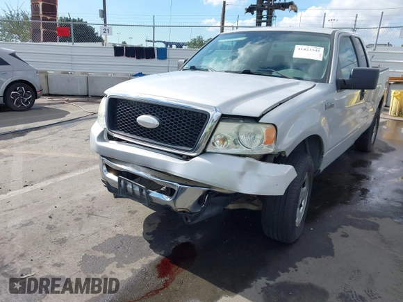 2007 Ford F-150 STX with VIN 1FTRX14W87KC40659, listed as a IAAI auction lot 41423345 with 145,811 mi miles. Bid and sale history available at carsss.com. Image 6.