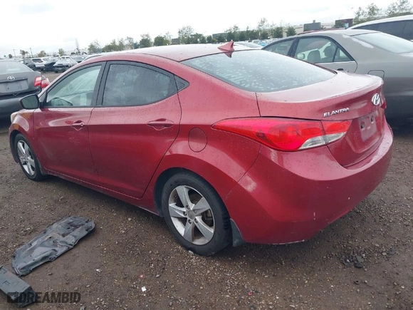 2013 Hyundai Elantra GLS PZEV with VIN 5NPDH4AE6DH403873, listed as a IAAI auction lot 41927836 with 139,146 mi miles. Bid and sale history available at carsss.com. Image 3.
