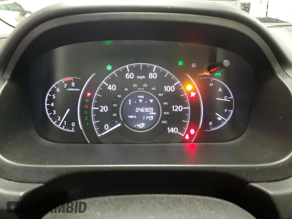2014 Honda CR-V EX-L with VIN 5J6RM4H72EL055554, listed as a Copart auction lot 49956535 with 46,909 mi miles and Salvage Title. Bid and sale history available at carsss.com. Image 9.