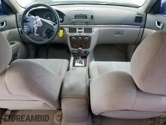 2006 Hyundai Sonata GLS z VIN KMHEU46C26A098689, wystawiony jako Copart lot #54663685 z przebiegiem 366 146 mil mil oraz Szkoda całkowita • Salvage title. Historia ofert i sprzedaży dostępna na DreamBid. Obrazek 8.