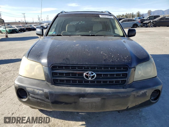2001 Toyota Highlander with VIN JTEGF21AX10013948, listed as a Copart auction lot 46531415 with 198,072 mi miles and Salvage title. Bid and sale history available at DreamBid. Image 5.