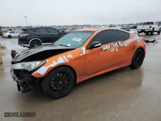 2016 Hyundai Genesis Coupe 3.8L Ultimate with VIN KMHHU6KJ3GU133155, listed as a Copart auction lot 82399704 with 0 mi miles and Salvage Title. Bid and sale history available at carsss.com. Image 1.