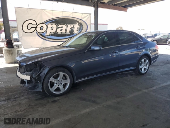 2014 Mercedes-Benz E 350 Sport with VIN WDDHF5KB2EA943012, listed as a Copart auction lot 61136245 with 53,502 mi miles and Salvage title. Bid and sale history available at DreamBid. Image 1.