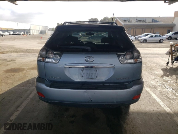 2004 Lexus RX 330 with VIN JTJGA31U540018950, listed as a Copart auction lot 53988525 with 268,767 mi miles and Salvage Title. Bid and sale history available at DreamBid. Image 6.