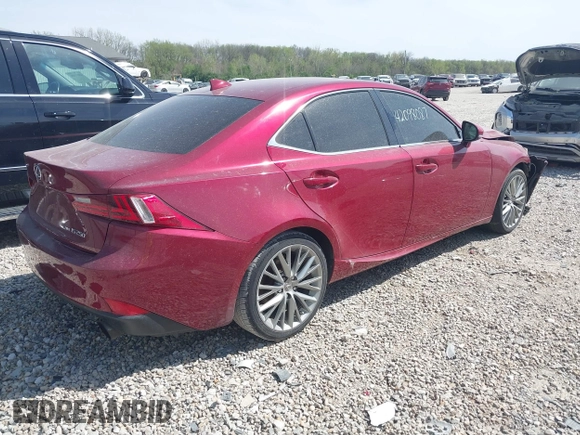 2015 Lexus IS 250 with VIN JTHCF1D22F5018278, listed as a IAAI auction lot 42098087 with 155,767 mi miles and . Bid and sale history available at DreamBid. Image 4.