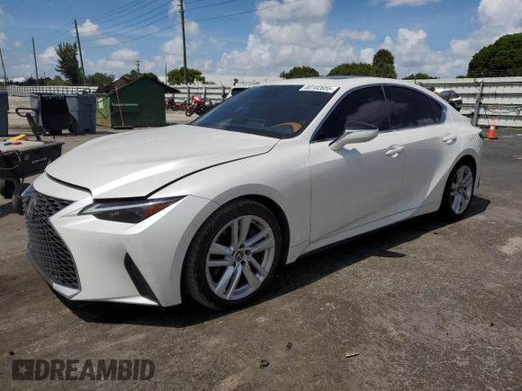 2024 Lexus IS 300 with VIN JTHCA1D27R5129489, listed as a Copart auction lot 60102655 with 6,570 mi miles and Salvage title. Bid and sale history available at DreamBid. Image 1.