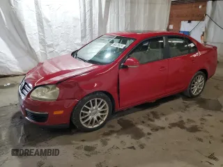 2008 Volkswagen Jetta Sedan Wolfsburg with VIN 3VWRJ71K48M123206, listed as a Copart auction lot 66570624 with 190,432 mi miles and Salvage Title. Bid and sale history available at carsss.com. Image 1.
