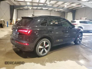 2024 Audi Q5 S line Prestige with VIN WA1FAAFY4R2020984, listed as a Copart auction lot 53344205 with 13,423 mi miles and Salvage title. Bid and sale history available at DreamBid. Image 3.