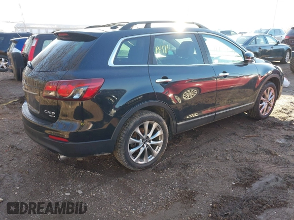 2015 Mazda CX-9 Grand Touring with VIN JM3TB3DA7F0467394, listed as a IAAI auction lot 41749174 with 189,097 mi miles. Bid and sale history available at carsss.com. Image 4.