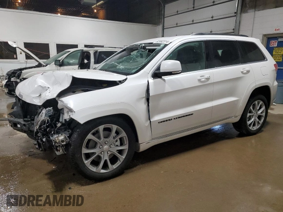 2021 Jeep Grand Cherokee Summit with VIN 1C4RJFJT3MC509830, listed as a Copart auction lot 82992314 with 46,774 mi miles and Salvage Title. Bid and sale history available at carsss.com. Image 1.