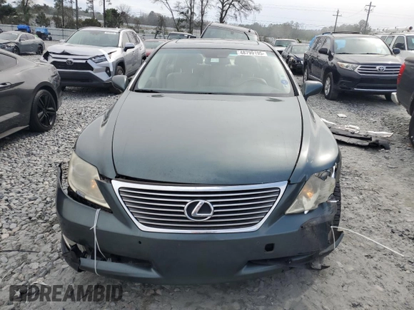 2008 Lexus LS 460 with VIN JTHBL46F485064011, listed as a Copart auction lot 48799195 with 198,182 mi miles and Salvage Title. Bid and sale history available at carsss.com. Image 5.