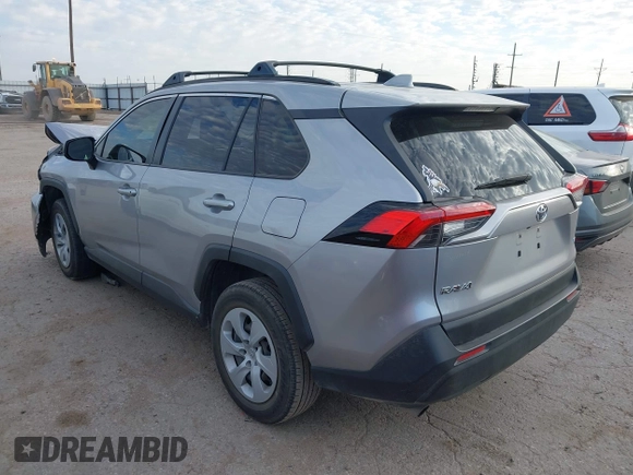 2020 Toyota RAV4 LE with VIN JTMH1RFV4LD044166, listed as a IAAI auction lot 40566121 with 55,856 mi miles. Bid and sale history available at carsss.com. Image 3.