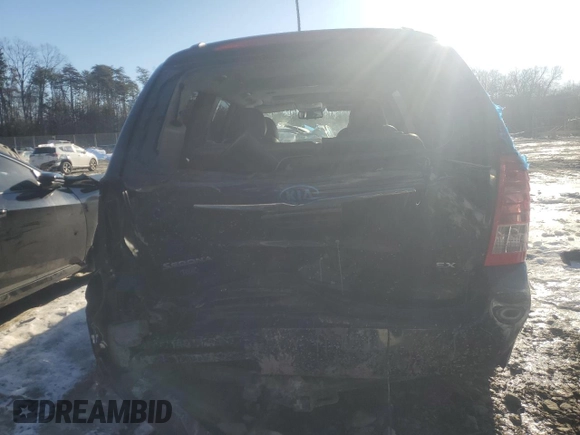 2014 Kia Sedona EX with VIN KNDMH4C76E6545439, listed as a Copart auction lot 88275505 with 210,547 mi miles and Salvage Title. Bid and sale history available at carsss.com. Image 6.