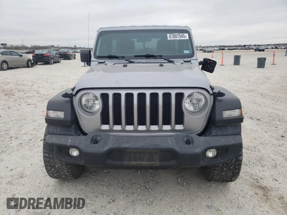 2021 Jeep Wrangler Unlimited 80th Anniversary with VIN 1C4HJXDN7MW680450, listed as a Copart auction lot 87807545 with 117,275 mi miles and Salvage title. Bid and sale history available at DreamBid. Image 5.