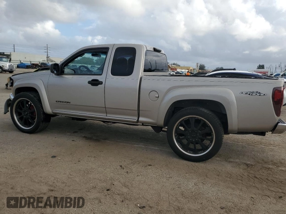 2005 GMC Canyon SLE Z71 with VIN 1GTDS196958208945, listed as a Copart auction lot 78331584 with 163,341 mi miles and Salvage Title. Bid and sale history available at carsss.com. Image 2.