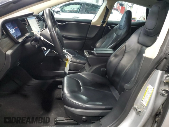 2014 Tesla Model S 60 with VIN 5YJSA1H15EFP51239, listed as a Copart auction lot 59214485 with 153,554 mi miles and Salvage title. Bid and sale history available at DreamBid. Image 7.