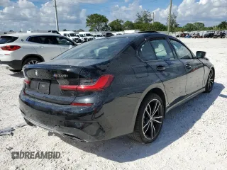 2021 BMW 3 Series M340i with VIN 3MW5U7J02M8B53134, listed as a Copart auction lot 65429272 with 11,966 mi miles. Bid and sale history available at carsss.com. Image 4.