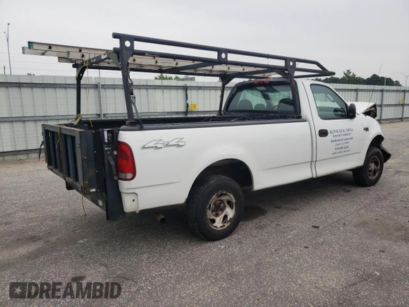 2004 Ford F-150 XL with VIN 2FTRF18244CA43689, listed as a Copart auction lot 57399855 with 152,772 mi miles and Salvage title. Bid and sale history available at DreamBid. Image 3.