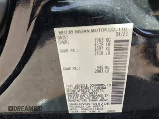 2023 Nissan Altima SR z VIN 1N4BL4CV6PN384206, wystawiony jako IAAI lot #41753570 z przebiegiem 32 594 mil mil oraz . Historia ofert i sprzedaży dostępna na DreamBid. Obrazek 9.