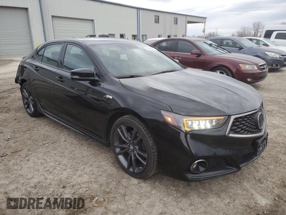 2019 Acura TLX w/A-Spec Pkg with VIN 19UUB3F6XKA005021, listed as a Copart auction lot 46462965 with 84,381 mi miles and Salvage title. Bid and sale history available at DreamBid. Image 4.