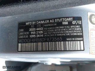 2013 Mercedes-Benz C-Class C 250 Sport with VIN WDDGF4HB8DF973565, listed as a IAAI auction lot 41842211 with 77,934 mi miles. Bid and sale history available at carsss.com. Image 9.